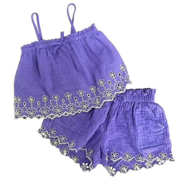 GAP Other - GAP Kids Purple Gauze Cotton Matching Set size Small/6-7